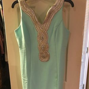 Mint green boutique dress